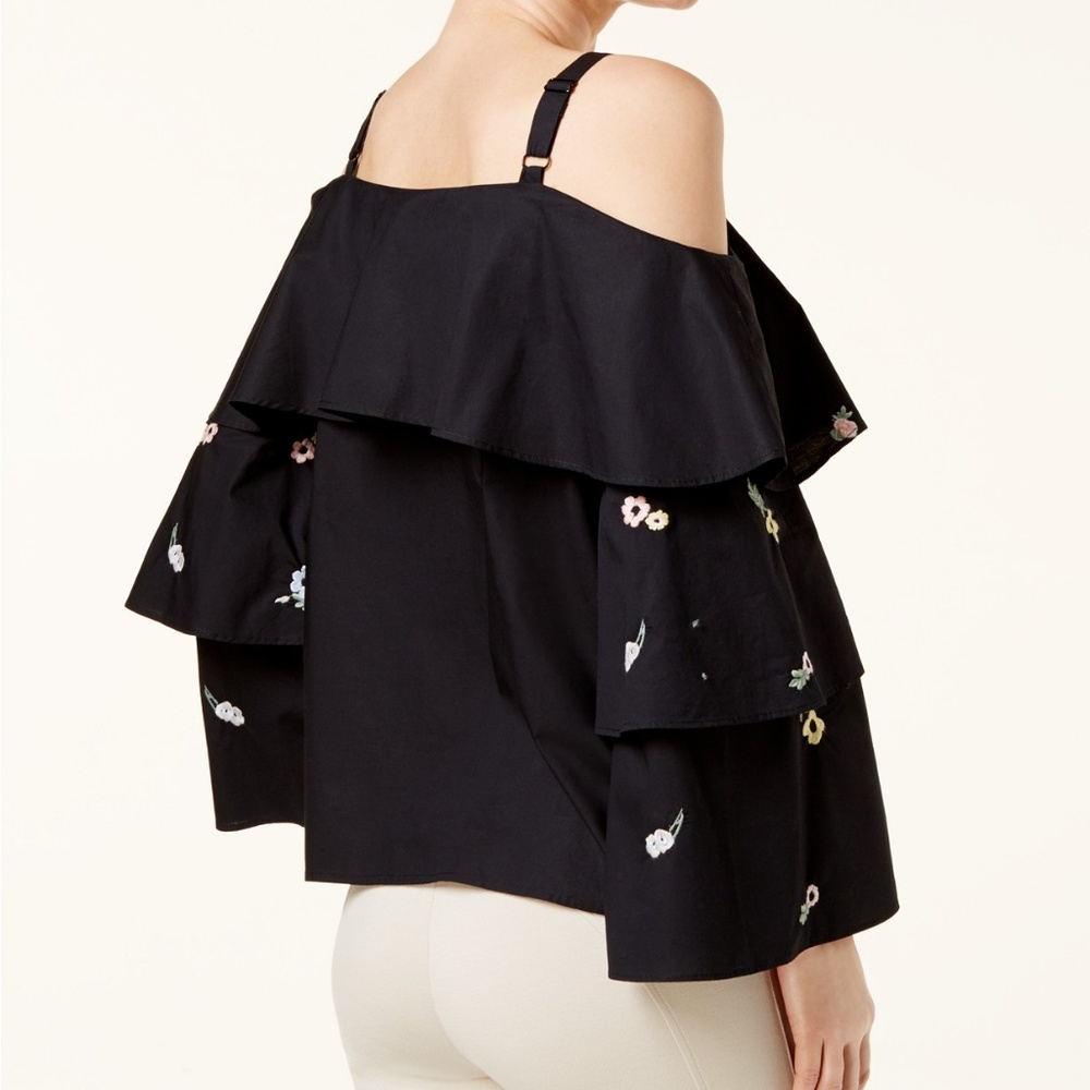 International Concepts Floral Off Shoulder Top - Picture 4 of 8